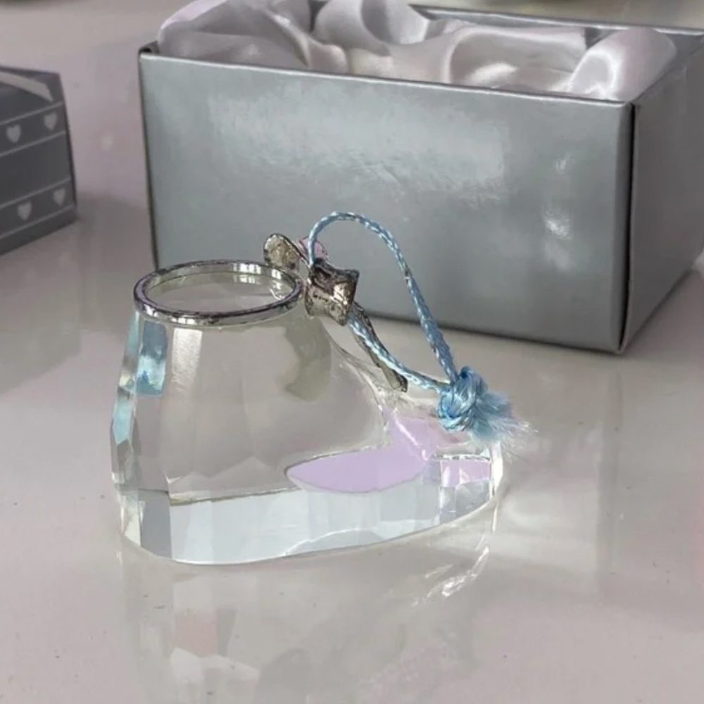 Crystal Baby Shoe Ornament